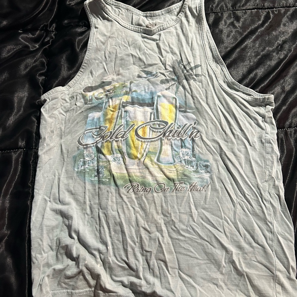 Newport Blue Casual Tank Top